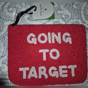 Kate Spade x Target Red Beaded Clutch